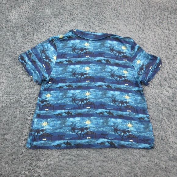 Tiny Roots Pajama Set Womens Small Blue Nativity Christmas TENCEL Modal NWT - Picture 8 of 16